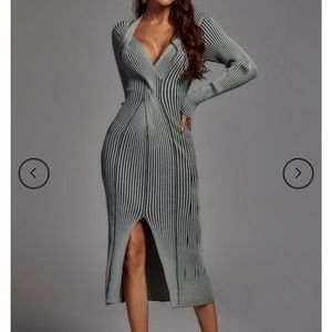 Gray sweater dress. New & never worn